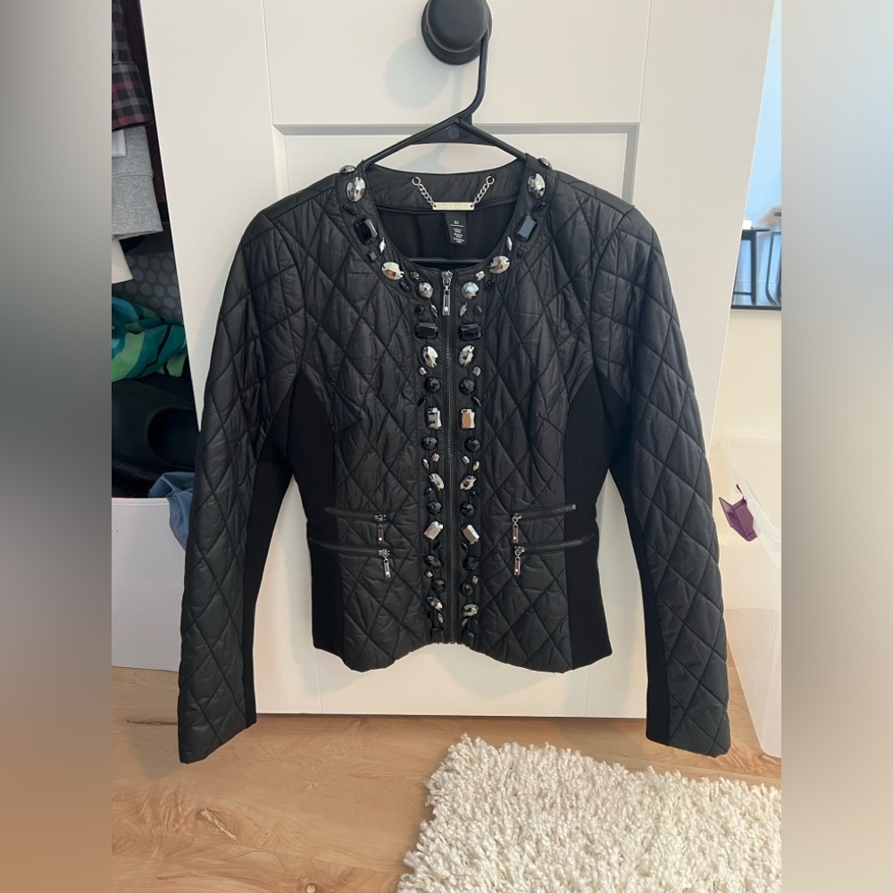 Brand new White House Black Market Black Quilted Blazer size XS